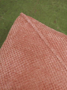 Stitched Dusty Pink Chair and Ottoman