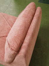 Load image into Gallery viewer, Stitched Dusty Pink Chair and Ottoman
