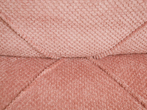 Stitched Dusty Pink Chair and Ottoman