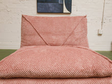 Load image into Gallery viewer, Stitched Dusty Pink Chair and Ottoman
