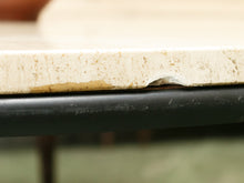 Load image into Gallery viewer, Travertine Round Vintage Coffee Table
