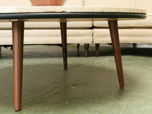 Load image into Gallery viewer, Travertine Round Vintage Coffee Table
