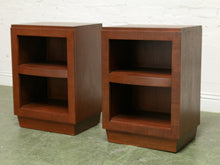 Load image into Gallery viewer, Pair of Vintage Nightstands with open cabinet space
