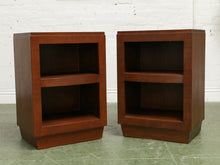 Load image into Gallery viewer, Pair of Vintage Nightstands with open cabinet space
