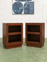 Load image into Gallery viewer, Pair of Vintage Nightstands with open cabinet space
