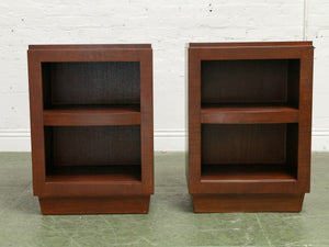 Pair of Vintage Nightstands with open cabinet space