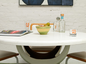 Atomic Fiberglass Outdoor Dining Table