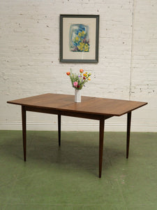Walnut Dining Table with one leaf