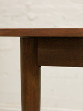 Load image into Gallery viewer, Walnut Dining Table with one leaf
