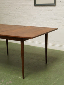 Walnut Dining Table with one leaf