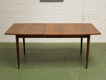 Load image into Gallery viewer, Walnut Dining Table with one leaf
