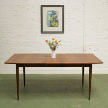 Load image into Gallery viewer, Walnut Dining Table with one leaf
