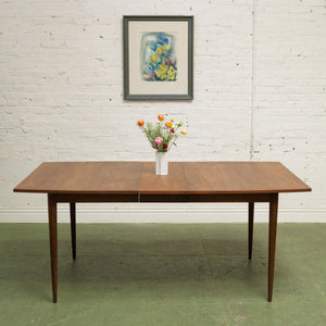 Walnut Dining Table with one leaf
