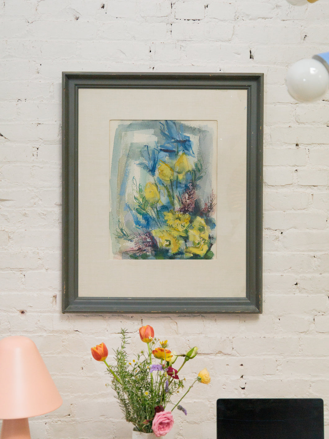 1960’s Mid Century Painting of wild flowers