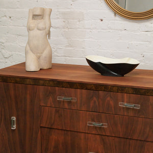 Art Deco French Walnut Credenza