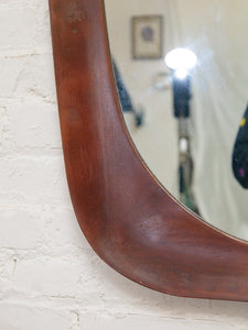 Wood Sculptural Large Mirror