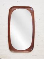 Wood Sculptural Large Mirror