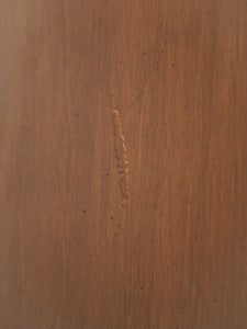 Rattan front Walnut Highboy Dresser 5 drawer