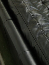 Load image into Gallery viewer, Leather Vintage Sofa with Chrome Legs

