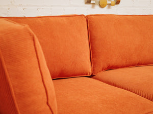 Diana Sofa in Groove Rust