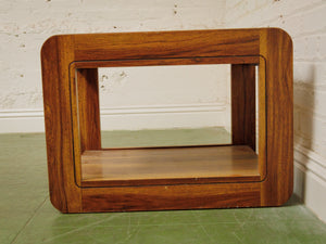 Basketweave Vintage 2 tier Side Table