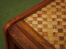 Load image into Gallery viewer, Basketweave Vintage 2 tier Side Table
