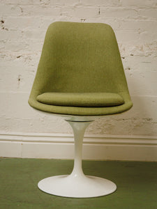 Set of 4 Avocado green Swivel Chair