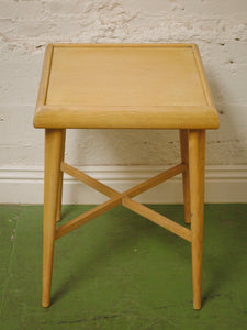 Blonde Tall End Table