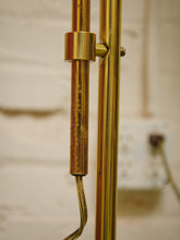 Load image into Gallery viewer, Brass Vintage Reading Floor Lamp
