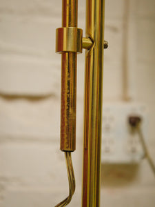 Brass Vintage Reading Floor Lamp