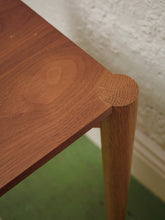 Load image into Gallery viewer, Walnut Side Table rounded legs
