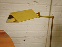 Load image into Gallery viewer, Brass Vintage Reading Floor Lamp
