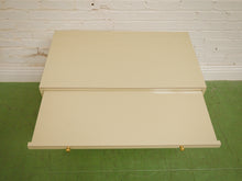 Load image into Gallery viewer, Post Modern Cream And Gold Lowboy Chest
