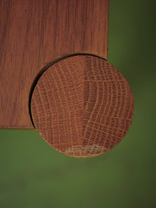 Walnut Side Table rounded legs