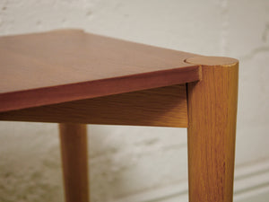 Walnut Side Table rounded legs