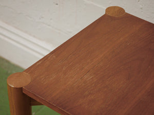 Walnut Side Table rounded legs