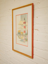 Load image into Gallery viewer, Vintage Lighthouse Watercolor
