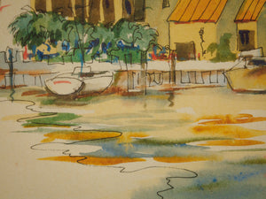 Vintage Lighthouse Watercolor