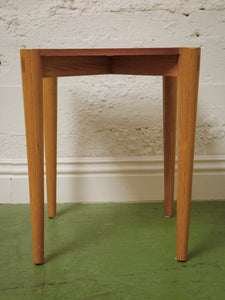Walnut Side Table rounded legs