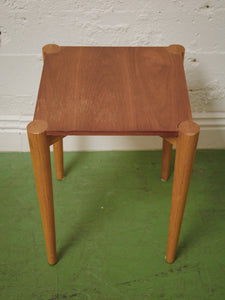Walnut Side Table rounded legs