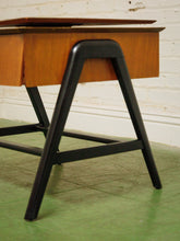 Load image into Gallery viewer, Rare Brown Saltman Vintage End Table with swivel Top
