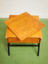 Load image into Gallery viewer, Rare Brown Saltman Vintage End Table with swivel Top
