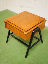 Load image into Gallery viewer, Rare Brown Saltman Vintage End Table with swivel Top
