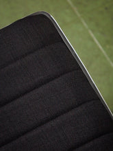 Load image into Gallery viewer, Armless Ribbed Swivel Office Chair in Black Upholstery
