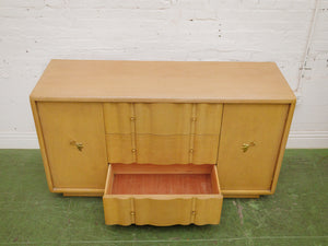 Sweetheart blonde wavy front buffet credenza