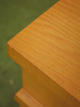 Load image into Gallery viewer, Pair of vintage mid-century nightstands with open cabinet doors
