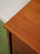 Load image into Gallery viewer, Walnut, two-tone high boy mid-century vintage dresser
