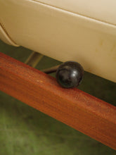 Load image into Gallery viewer, 1960s White Leather Recliner Stokke Mobler
