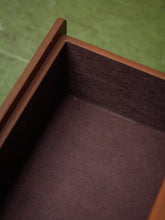 Load image into Gallery viewer, Pair of three drawer Faux Burl Nightstands

