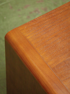 Pair of three drawer Faux Burl Nightstands